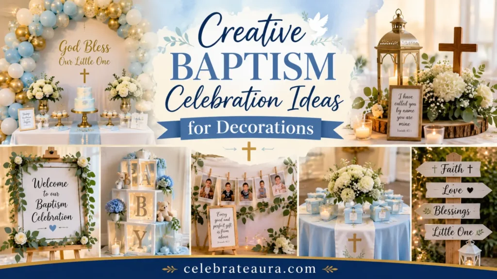 Creative Baptism Celebration Ideas for Decorations