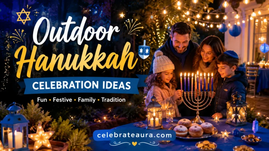 Outdoor Hanukkah Celebration Idea