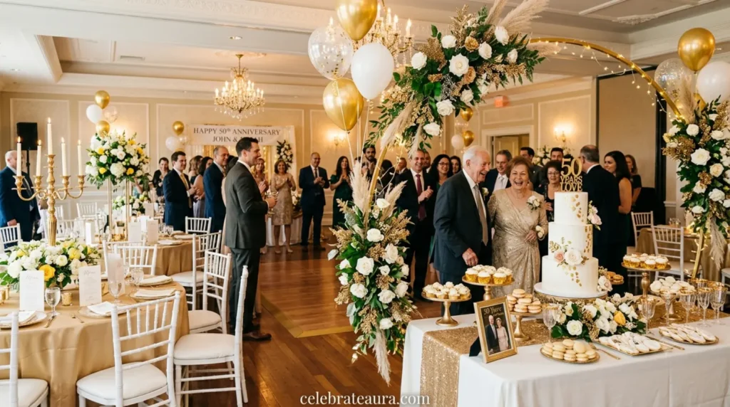 Elegant Decoration Ideas for a Golden Anniversary