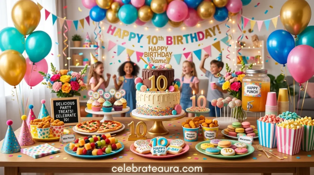 Delicious Food Ideas for a 10th Birthday Party