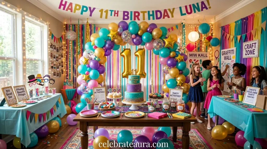 Creative Decoration Ideas for an 11-Year-Old Birthday