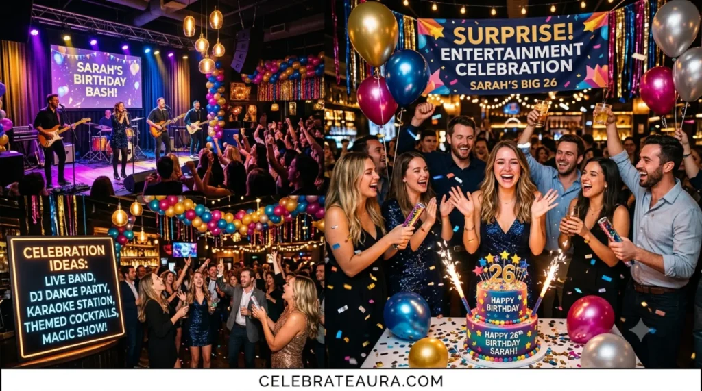Entertainment-Focused Surprise Birthday Party Ideas