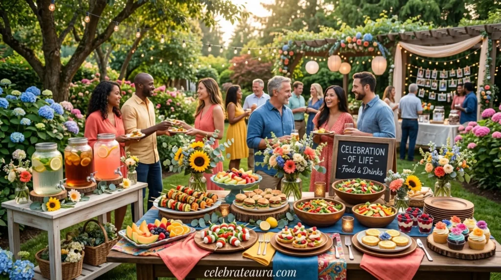 Outdoor Celebration of Life Ideas for Food and Refreshments
