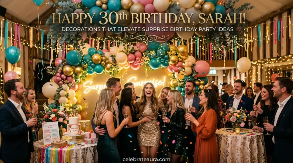 Decorations That Elevate Surprise Birthday Party Ideas