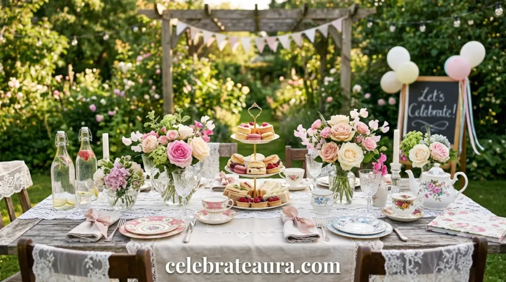 Vintage Tea Party Table Setting Ideas