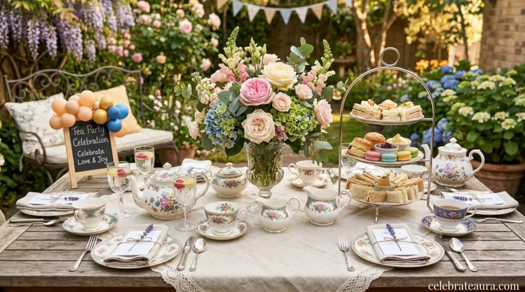 Classic Tea Party Table Setting Ideas