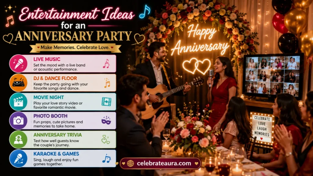 Entertainment Ideas for an Anniversary Party 🎶