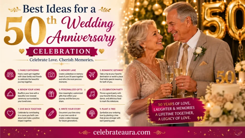 Best Ideas for a 50th Wedding Anniversary Celebration