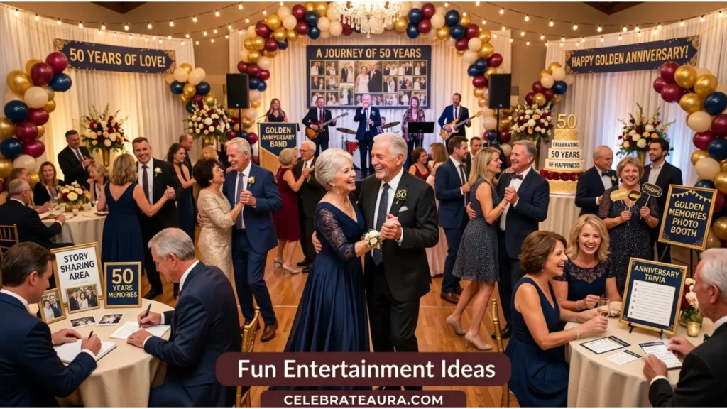 Fun Entertainment Ideas For a 50th Wedding Anniversary Celebration