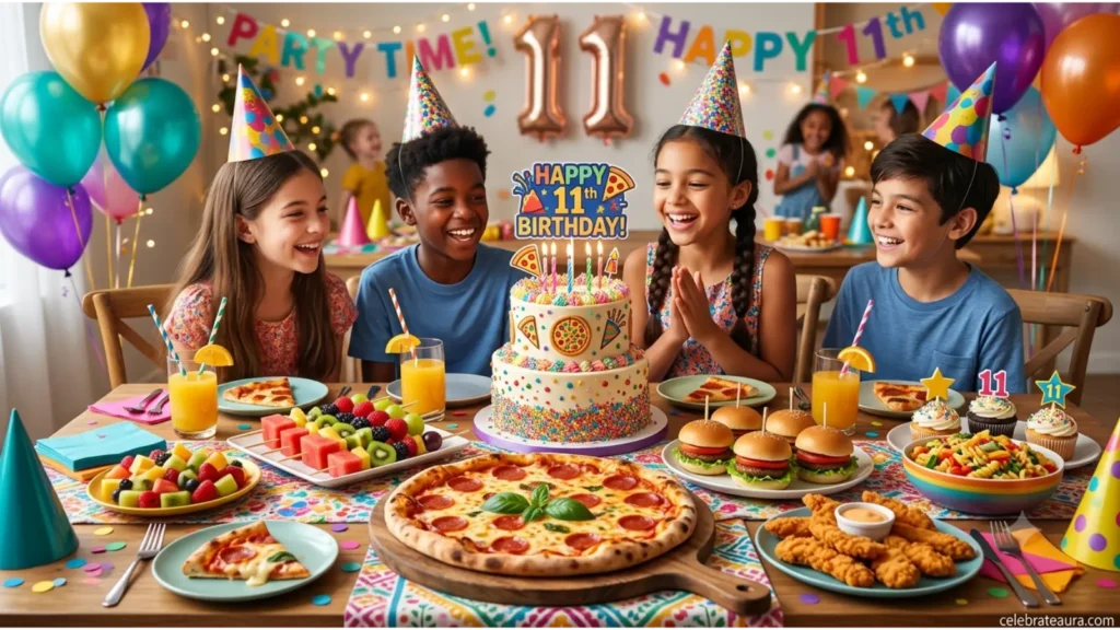 Delicious Food Ideas for 11 Year Old Birthday Party Ideas 🍕🎂