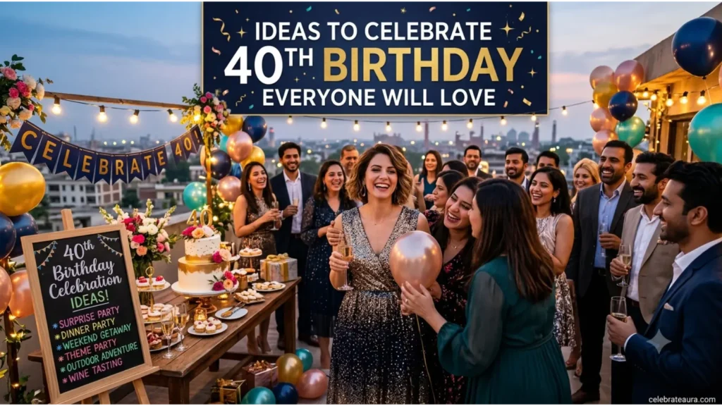 Ideas to Celebrate 40th Birthday Everyone Will Love