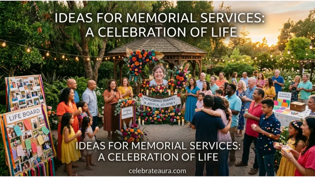 Ideas for Memorial Services a Celebration of Life