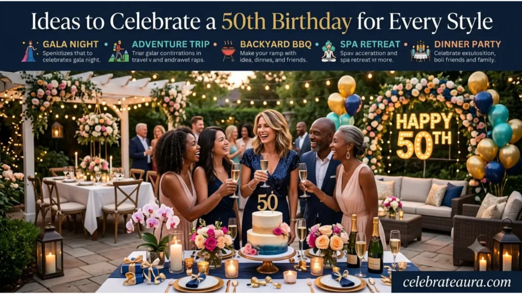 Ideas to Celebrate a 50th Birthday for Every Style