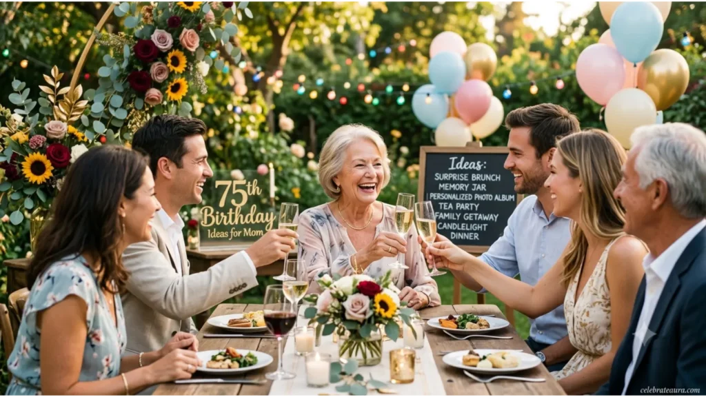 75th Birthday Celebration Ideas for Mom That She'll Love