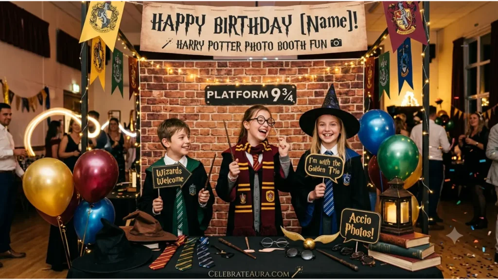 Harry Potter Birthday Party Ideas for Photo Booth Fun 📸