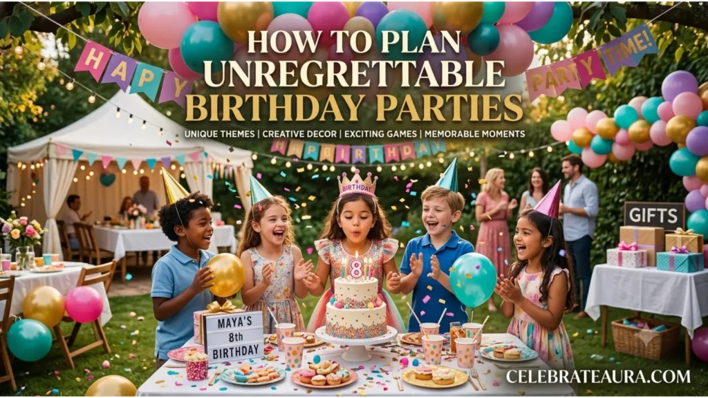 How to Plan Unforgettable Birthday Parties