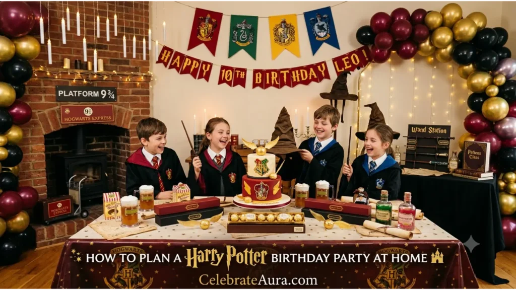 How to Plan a Harry Potter Birthday Party at Home 🏰