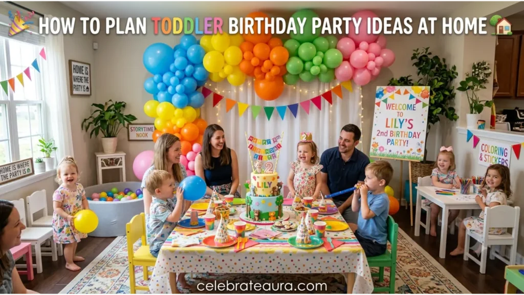 How to Plan Toddler Birthday Party Ideas at Home 🏡