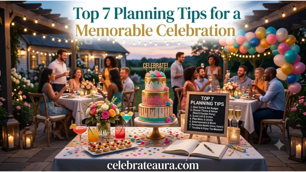Top 7 Planning Tips for a Memorable Celebration