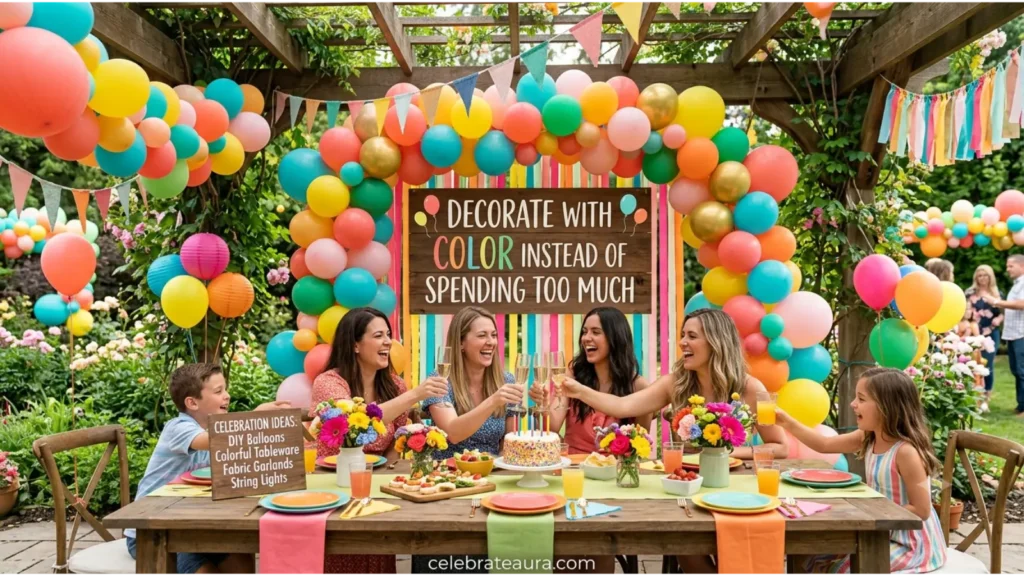 🎈 Decorate With Color Instead of Spending Too Much