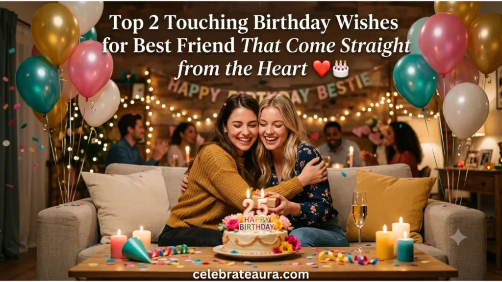 Top 2 Touching Birthday Wishes for Best Friend That Come Straight from the Heart ❤️🎂