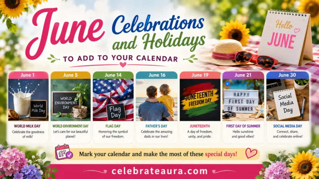 June Celebrations and Holidays to Add to Your Calendar