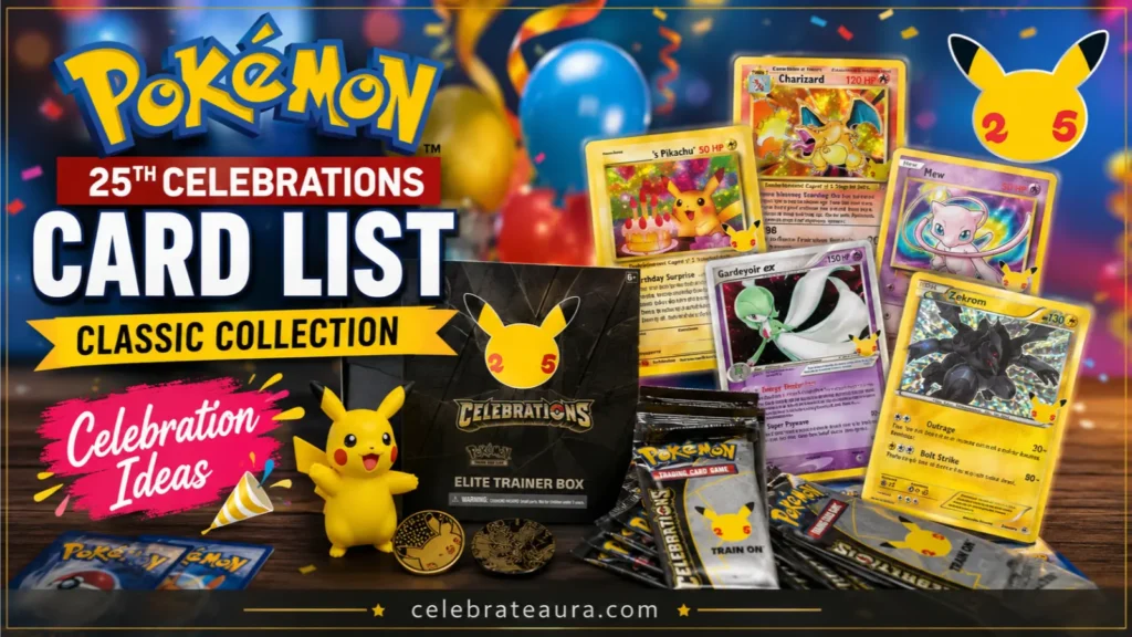 Pokémon 25th Celebrations Card List: Classic Collection