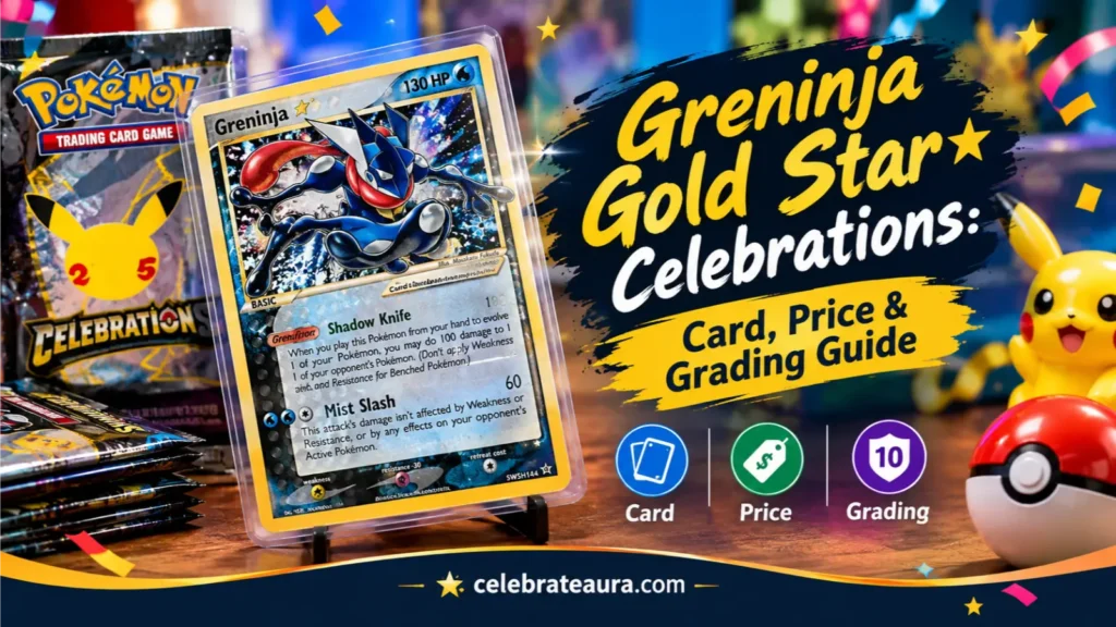 Greninja Gold Star Celebrations: Card, Price & Grading Guide